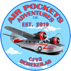 Air Pockets Adventures Flight School logo, specializing in private, recreational, and commercial pilot training.