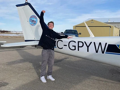 Flying Forward: Cheers to Your First Solo, Josh Perreault!